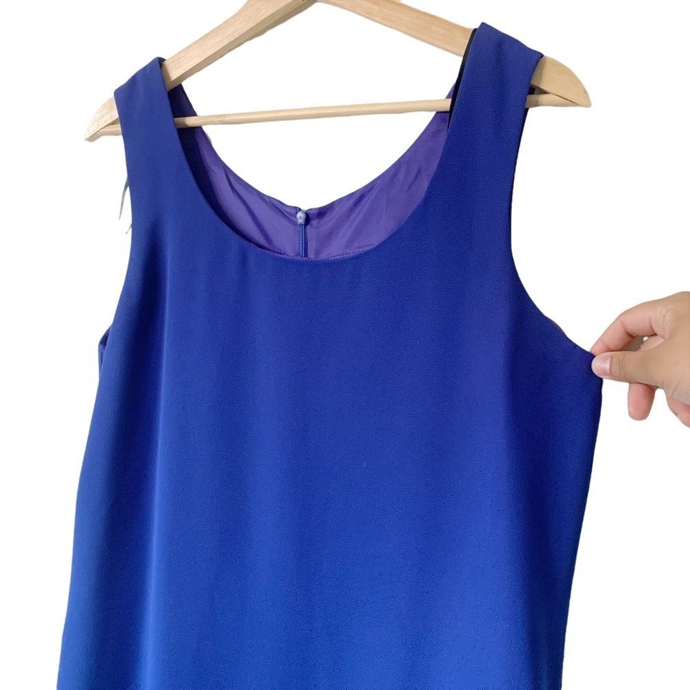 Scott McClintock Blue Sheath Sleeveless Knee Length Dress Size M Women - Picture 6 of 12